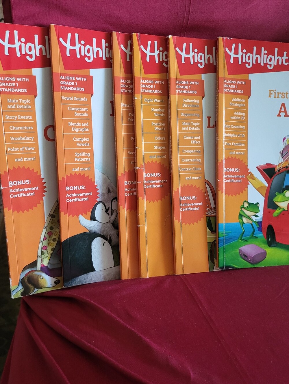 Highlights First Grade Success 15 Minutes a Day 6 Book Set Unused
